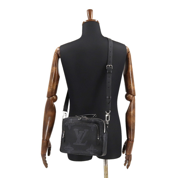 Louis Vuitton Monogram Giant Flight Case Shoulder Bag Taurillon Shadow Noir - Picture 7 of 7